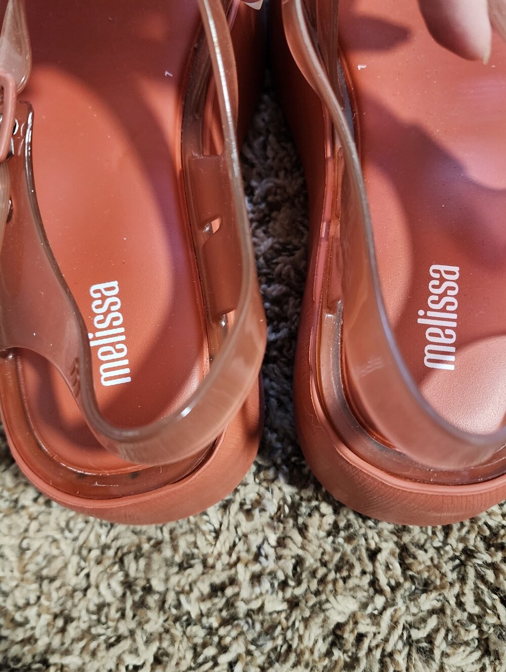 Melissa Possession Platform Terracotta Vegan Jelly Sandals Size 8 Fisherman - Picture 7 of 9